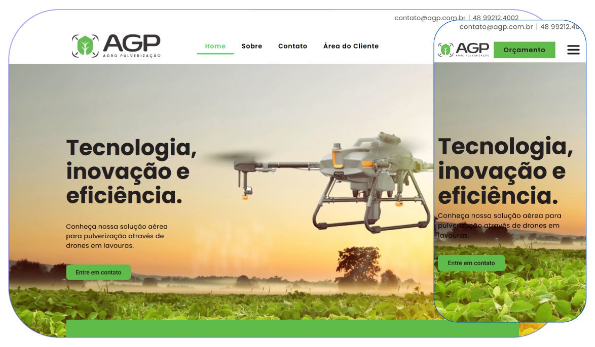 Projeto AGP Agro, desenvolvido pela Nimbus Digital