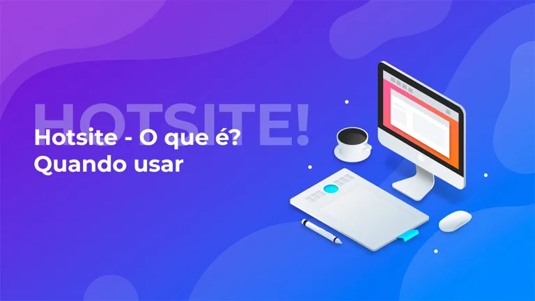 Um computador que está navegando por um hotsite