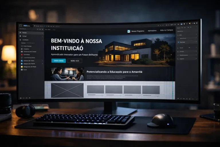 Criação de site do briefing a programação