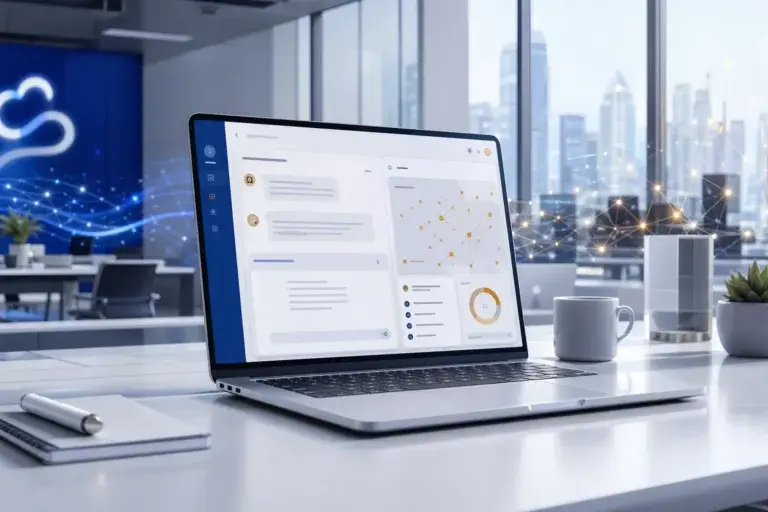 computador mostrando claude ai para pequenas empresas